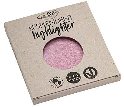 PuroBio Kompakte Resplendent Highlighter-Nachfüllung, Nr. 02 Rosa, 9 g