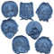 Cuticuter Keksausstecher Shingeki No Kyojin, 7 Stück, Blau, 16 x 14 x 1,5 cm