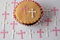 50 White/Pink Edible Rice / Wafer Cross Cupcake / Cake Christening Toppers Decoration