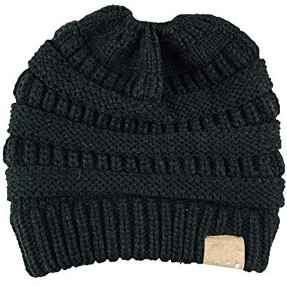 Altartar Damen Gestrickt verdicken Hut Mit Zöpfen Loch Loop Strickschal Mädchen Strickmütze Wintermütze