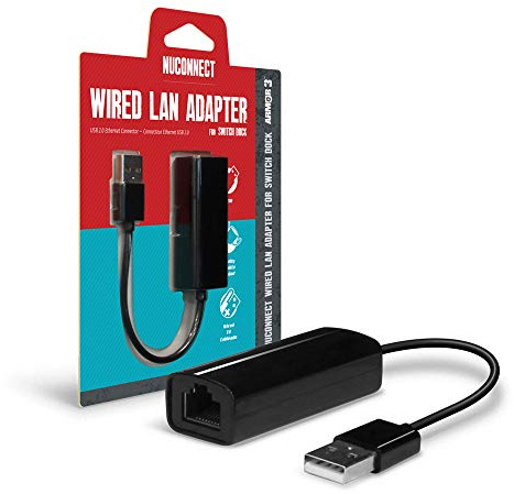 Armor3 NuConnect Wired LAN Adapter for Nintendo Switch