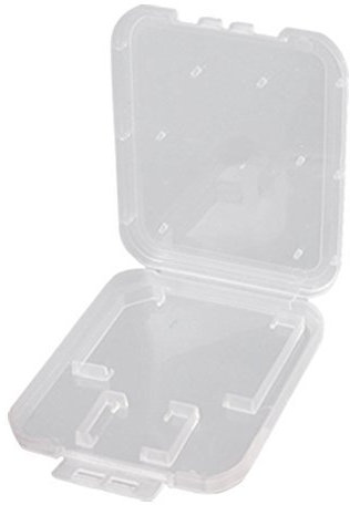 Hwkgc Micro SD T-Flash Memory Card Case Clear Plastic Holder Case