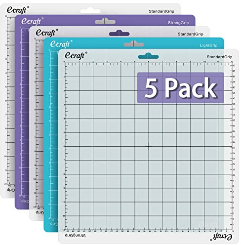 Ecraft Schneidematte für Silhouette Cameo 3/2/1: 30,5 x cm, enthält einen StrongGrip & zwei StandardGrip eine LightGrip Schneidematte, perfekt Ersatz Handwerk, Nähen und alle Kunst-