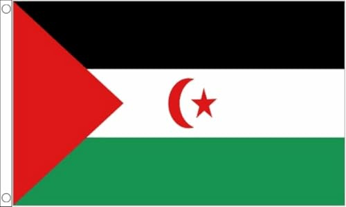 Bandera pequeña del Sáhara Occidental - 3 x 2 pies - 100% poliéster con ojales - FlagSuperstore