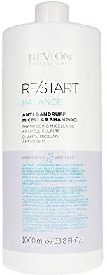 RE/START Balance Anti-Dandruff Micellar Shampoo, 1000 ml, Mizellen Shampoo für Haar & Kopfhaut, Haarshampoo zur Reduktion & Vorbeugung von Schuppen, cremiger Schaum gegen schuppige Kopfhaut