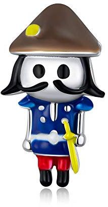 Charm Anhänger,Circus Series 925 Silberperlen Happy Clown Lion Elephant Charm Ehrengarde Schmuck Passen Armband Oder Halskette-Ehrengarde 1