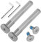 OTFAITP M8 40-76mm Innengewinde Innensechskant Schraube & Bolzen Sortimentssätze Kinder Roller Teile für 2-3-4-Rad Kick Scooter Reparatur Vorderrad Hinterradachsen Werkzeuge (76mm)