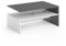 Vicco Couchtisch Amato, Couchtisch mit der Ablage, Anthrazit/Weiß, 90 x 60 cm