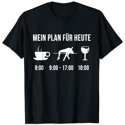 Lustig Hochsprung Leichtathletik Athletin Sport Plan Für T-Shirt