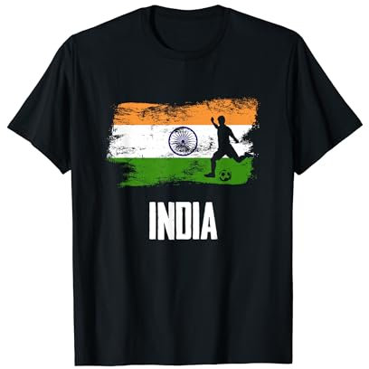 India Flag Jersey Indian Soccer Team Indian T-Shirt