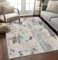 ASIinnsy Teppich Wohnzimmer Kurzflor Abstrakt Teppich Große Grau Modern Teppiche fürs Wohnzimmer Schlafzimmer Weich rutschfest Moderne Deko (Beige/Mehrfarbig, 160 x 200 cm)