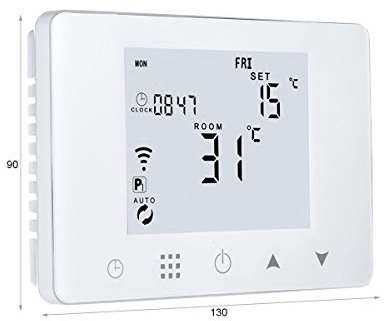 LEDLUX LL0253, Termostato Caldaia Wifi, Scatola 503 Incasso Italiano, Digitale Programmabile Per Caldaia A Gas Da Parete, Compatibile Con Amazon Alexa Echo, 3A 220V (Ricondizionato)