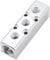 Aluminum Air Hose Inline Manifold Block Splitter,Pneumatic Air Compressor Manifold Fitting (3 Way 5 Port)