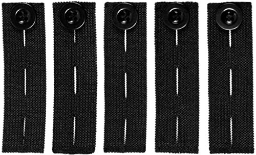 YSTrillion Elastic Waist Extenders,5 Pieces Button Extender for Pants,Adjustable Wasitband Expanders Bunderweiterung für Jeans Hosen Shorts Hosenrock