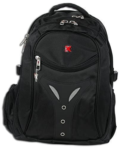 Travel N Meet Damen Herren Sporttasche Rucksack schwarz Polyester 32x31x45 ORD4201S Polyester Notebooktasche