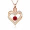 Minicremation Cremation Urn Necklace for Ashes Cremation Jewelry Heart Urn Necklace for Women Girls Birthstone Memorial Jewelry Pendant for Ashes for Human Pet