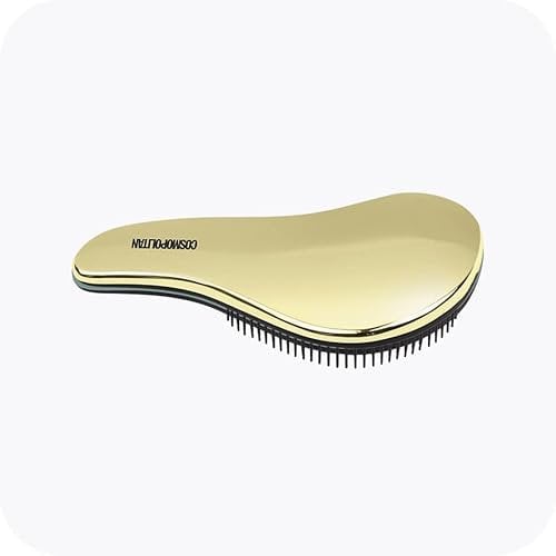 Cosmopolitan Entwirrende Haarbürste, Shampoobürste für nasses Haar & trockenes Haar mit weichen Silikonborsten, Rundhaarbürste für glattes und lockiges Haar, Reisebürste zum Necken, Duschbürste in