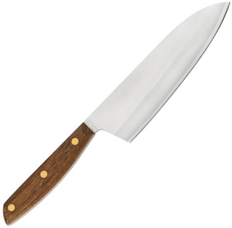 Arcos Serie Nordika - Cuchillo Deba - Acero Inoxidable NITRUM - Hoja de 170 mm - Mango de Madera Ovengkol 100% natural de bosques certificados FSC® - Embalaje 100% reciclado