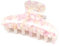 QinGoo pince à cheveux acétate de taille moyenne Belle pince à griffe pour femme, Accessoire de cheveux élégant pour adultes - 1 pièce(8,5 x 4,5 cm, violet clair)