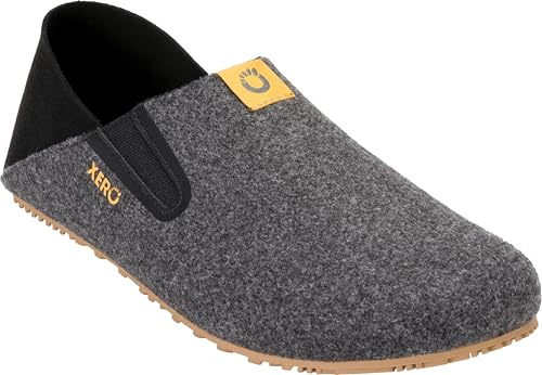 Xero Shoes Damen Pagosa Faux-Woll Hausslipper — Nullabsatz, Breite Zehenbox, Barfußgefühl Schlupfschuhe für Damen — Schwarz, Größe 36,5 EU