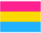 Teksome Bandera Pansexual 3x5 pies - poliéster con Ojales Bandera Bisexual omnisexual | Gran Pancarta Pan Pride para decoración Interior, Exterior, Desfile