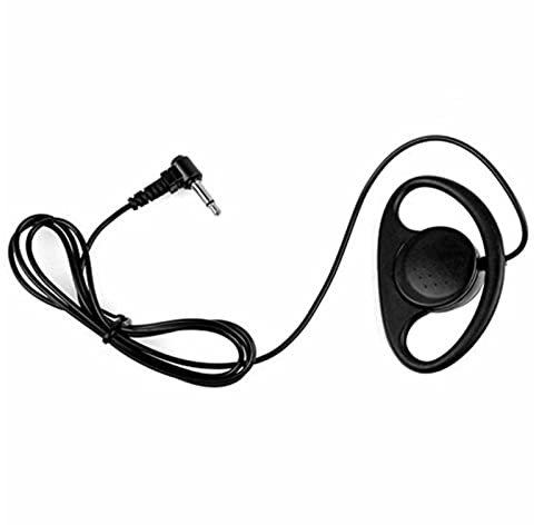 Ohrhörer mit D-Form, 3,5 mm 1-poliger Steckverbindung Hören Sie nur weichen Gummi, Ohrset, ohne Mikrofon, bidirektionale Walkie-Talkie Funkkopfhörer