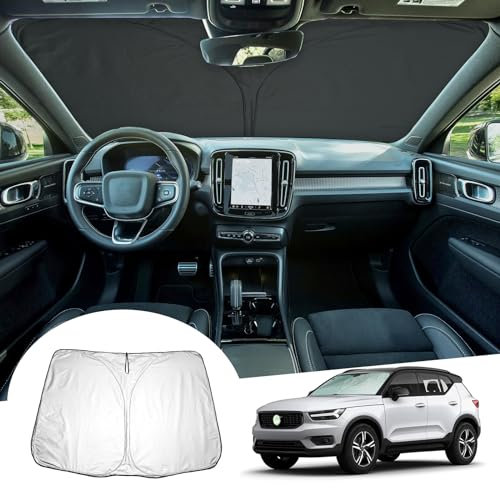 GAFAT V0lvo XC40 C40 Recharge EX40 2018-2024 2025 Parasol para Parabrisas Interior, XC40 Recharge 2023 Parabrisas lunas delanteras Protección Solar, Enfriamiento, Protección UV, XC40 Accesorios