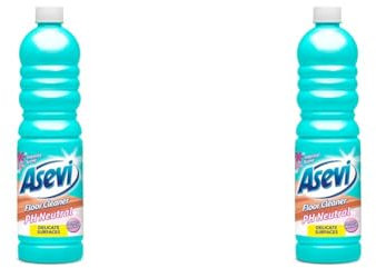 Asevi Concentrated Floor Cleaner Liquid, Hard Floor Cleaner, Laminate Floor Cleaner, 1L, pH Neutral (Pack of 2)