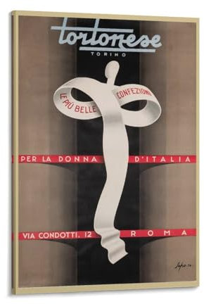 1935 Tortonese, Torino von Sepo (Severo Pozzati), Italien, Vintage-illustriertes Reiseposter, Poster, Gemälde, Leinwand, Wandkunst, Wohnzimmer, Poster, Gemälde, 40 x 60 cm