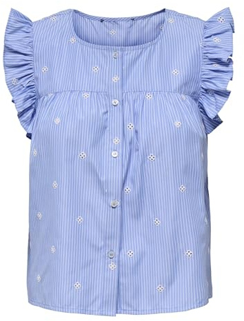 ONLY Damen Female Top Onlamanda Top Stylisches Top Mit V-Ausschnitt In Regular Fit (1er Pack)