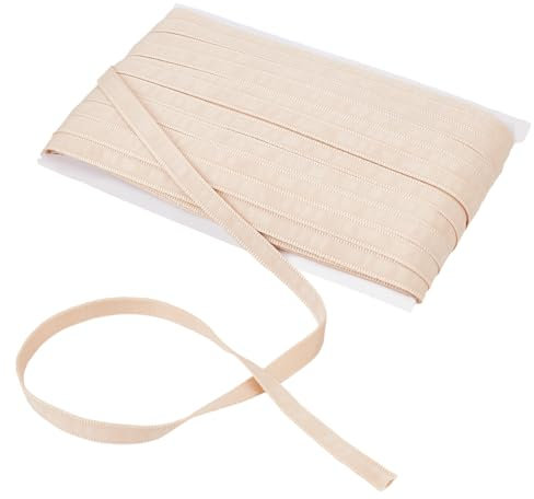 NBEADS 33 Yards Corset Boning Casing, 10mm Polycotton Cover Boning Sewing Garment Accessories Bra Boning Tool for Corsets Bridal Gowns Evening Gowns Lingerie, Hats, Wheat