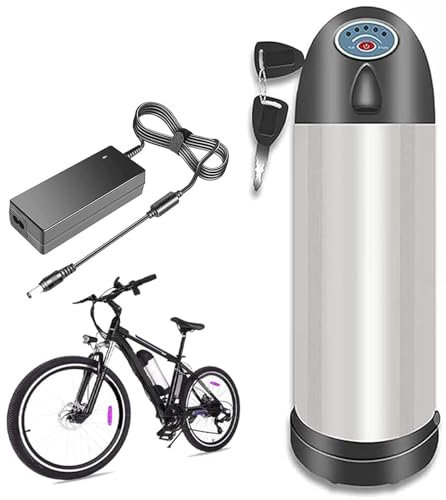 36V 48V E-Bike Kettle Shape Lithium Battery 8Ah 10Ah Bottle Shape Battery with Charger Built-in BMS E-bike Battery for 50W 200W 350W 500W 750W 800W 1000W Motor 48V 8AH,330mm