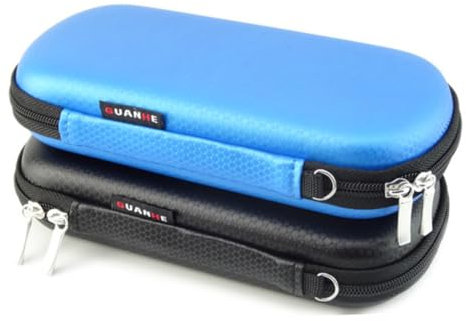 CAXUSD Custodia in Eva Portatile Ovale Antiurto Per Dispositivi Elettronici Custodia Per Hard Disk Chiavetta Usb Cavo Usb Schede Power Bank