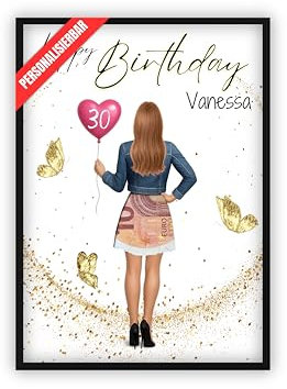 dockyardos® Geldgeschenk zum Geburtstag | Geld kreativ verschenken | Beste Freundin | Geschenkidee für sie | Mädchen | Frau | Geburtstagsgeschenk
