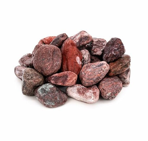 Sauflex Saunasteine Roter Jaspis 15 kg – Abgerundet, 3–5 cm | Hohe Wärmespeicherung, Ästhetische Optik | Für Elektro- Saunaöfen