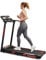 RAOO MIN Laufband für Zuhause, Laufband 1-12 km/h, 0.85HP Motor, leise, 100kg Max, mit Fernbedienung/LED-Anzeige, Ipad/Handy-Halter, Bluetooth/Lautsprecher. (schwarz)