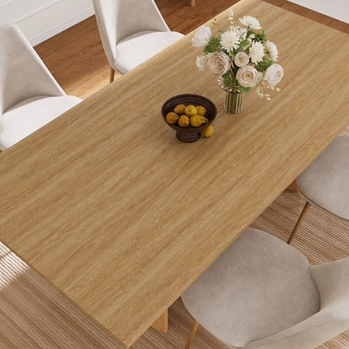 VaryPaper Natural Brown Wood Self Adhesive Wallpaper 40cmx200cm Wood Effect Sticky Back Plastic Wooden Vinyl Wrap for Kitchen Cupboards Counter Top Vinyl Covering Adhesive Shelf Liner Tabletops Door