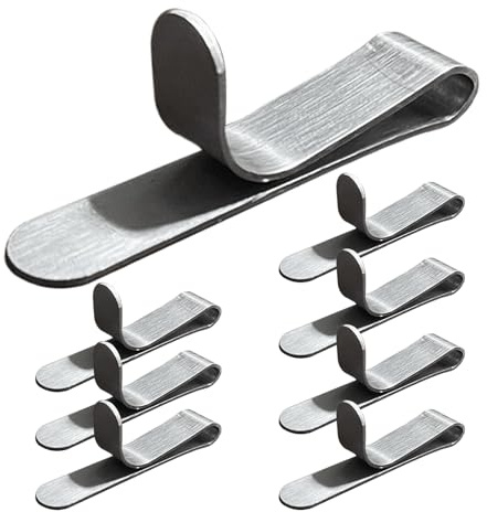 Generisch Brotdosenclips | 2.68 Zoll 8 Stück Edelstahl Kuchenringhalter | Edelstahl Backzubehör | Langlebige Präzisions Clips für Kuchenring Fixierung Dessert Deko Gebäck Muffins