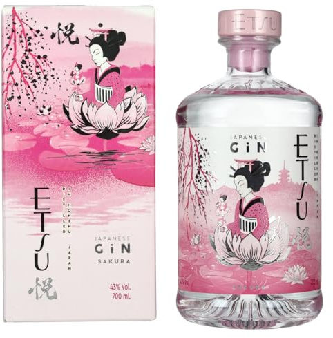 Etsu Japanese SAKURA Gin 43% Vol. 0,7l in Geschenkbox