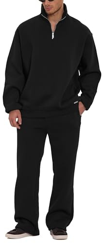 Redbridge Jogginganzug Zweiteiliges Sweat Set mit Half Zip Pullover und Hose Bequemer Sweatsuit für Freizeit Alltag und Loungewear
