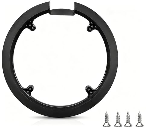 JCUQGDOO Fahrrad Kettenschutz, 42 44 Zähne Mountainbike Fahrrad, mit 4 Schrauben Universell Kettenstrebenschutz, Kettenschutzring Crankset Für Mountainbikes Und Straßenschwächen