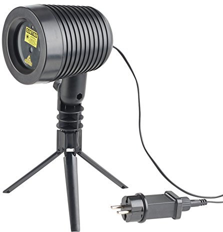 Lunartec Laser Projektor: Laserprojektor, bewegter Sternen-Regen-Lichteffekt, rot & grün, IP44 (Laser Projektor programmierbar, Sternenhimmel, Weihnachtsbeleuchtung aussen)