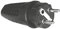 SILVER ELECTRONICS 9172 Spina Maschio IP44, Nero, Macho