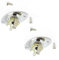 2 Pack Thick Oval Dented Electric Guitar Jack Output Plate Socket Jackplate for Fender Stratocaster Telecaster Guitar Replacement (Chrome)