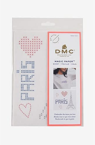 DMC FC206 French Touch Magic Blatt Kreuzstich A5, canvas, verschieden, Nicht zutreffend
