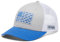 Columbia PFG Ballcap mit Schnappverschluss, Fischflagge, Cool Grey/White/Vivid Blue, Einheitsgröße