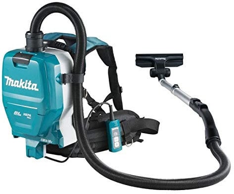 Makita DVC261Z Aspirador De Mochila Bl 18Vx2 Lxt con Selector, Multicolor/sin batería y Cargador