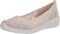 Skechers Women's Arya Airy Days Closed Toe Ballet Flats, Natural Crochet Off White Trim, 5.5 UK