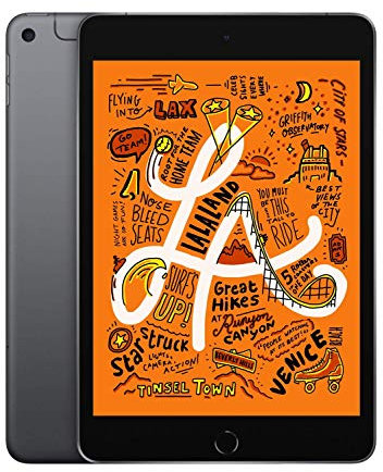 2019 Apple iPad Mini (7,9-zoll, Wi-Fi + Zellular, 64GB) Space Grau (Generalüberholt)