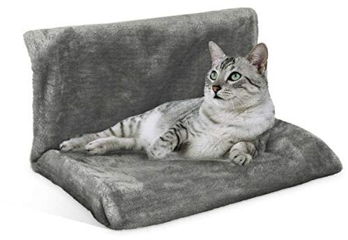 Rainberg Cat Dog Radiator Bed Warm Fleece Beds Basket Cradle Hammock, Keeps Pet Warm, Easy to install (Grey)